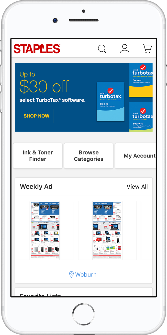 Staples turbotax deals