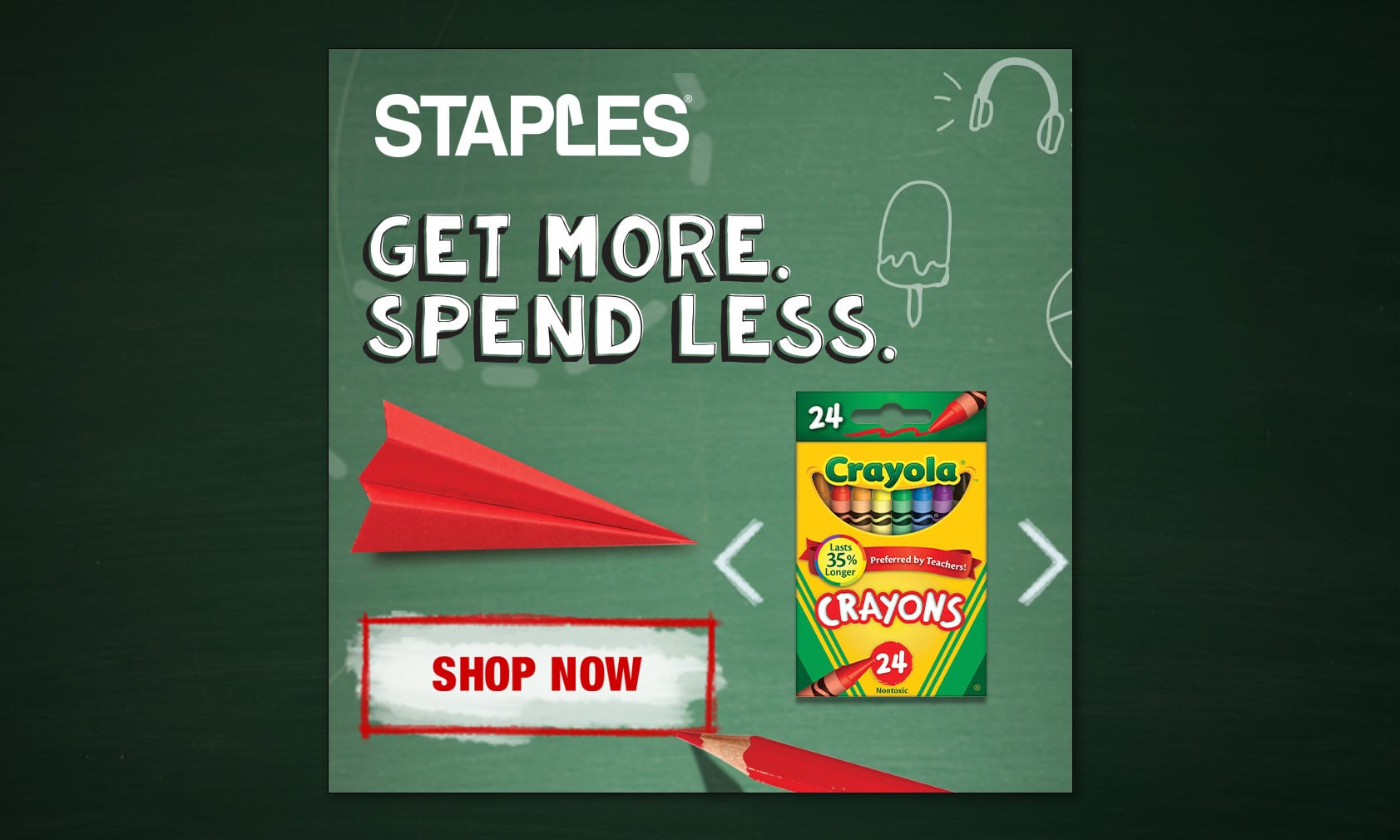 Staples Back to School Banner Ads